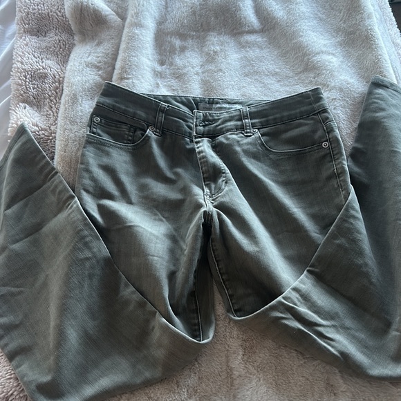 Super cute hail, greyish green Chico jeans. - Picture 2 of 4